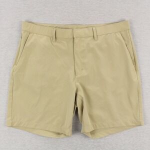 Fabletics Shorts Mens Size XL Khaki The Only Short 8" Commuter Performance